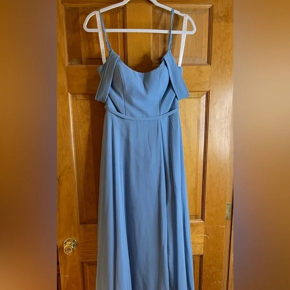 Azazie | Dresses | Azazie Sharlissa Steel Blue Discontinued | Poshmark